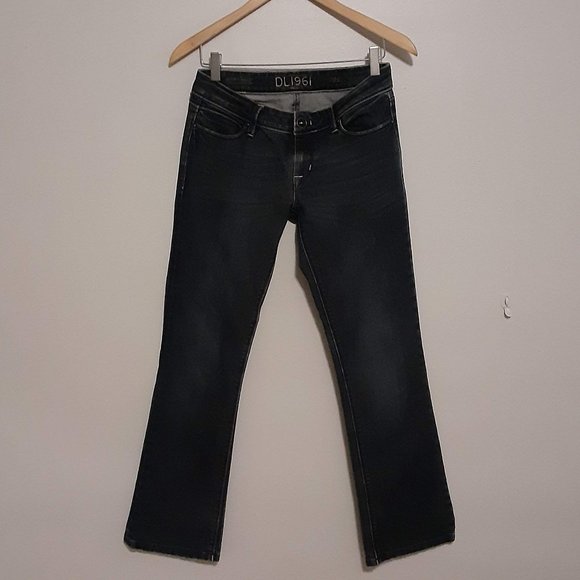 DL 1961 Women's Cindy Slim Bootcut dark wash 4 way 360 stretch Comfort jeans - Picture 2 of 10